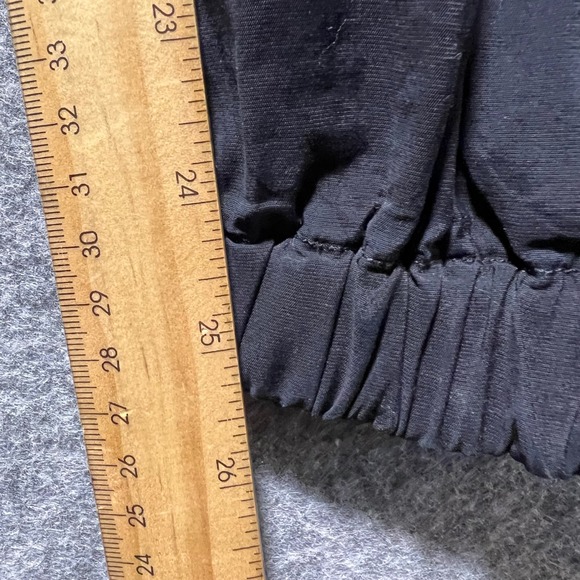 Elodie Black Jogger Pants Elastic Waist Zipper Drawstring Pockets Size M - Picture 3 of 9